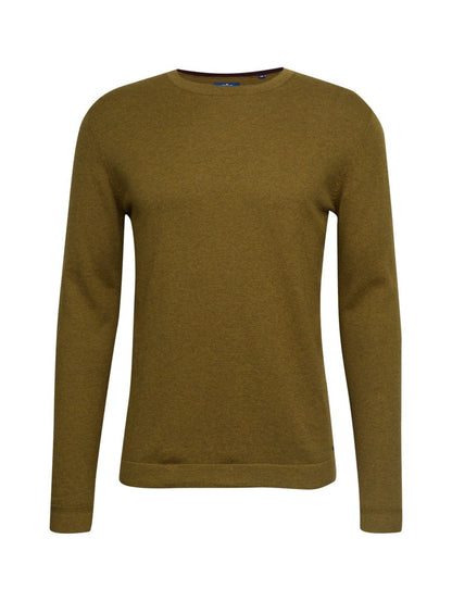 cosy cashmere blend sweater Kn - 7655/golden leaf