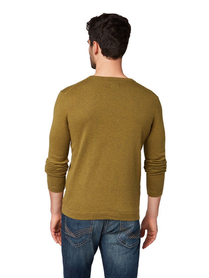 cosy cashmere blend sweater Kn - 7655/golden leaf