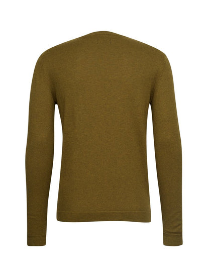 cosy cashmere blend sweater Kn - 7655/golden leaf