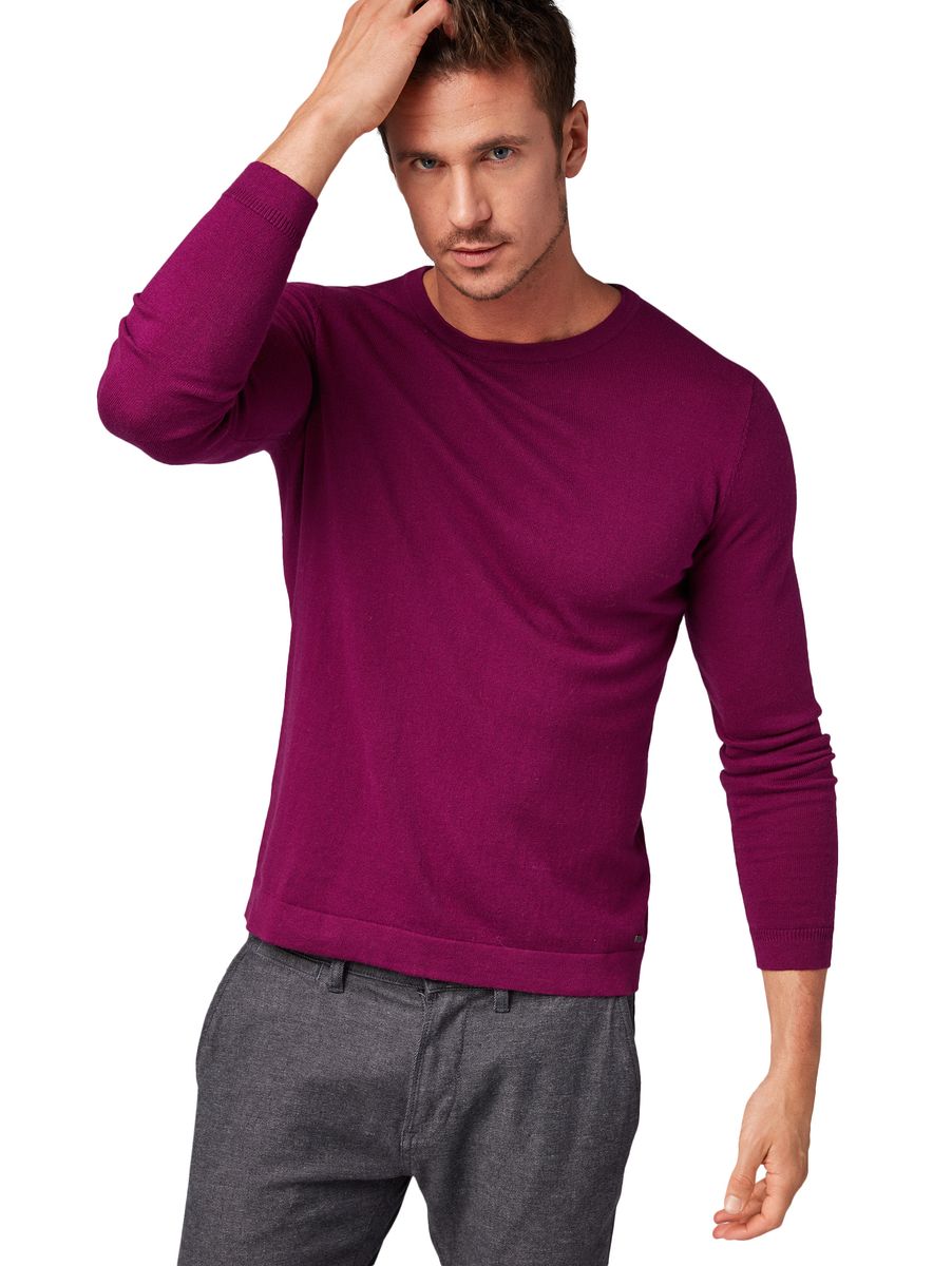 cosy cashmere blend sweater Kn - 5831/purple glory