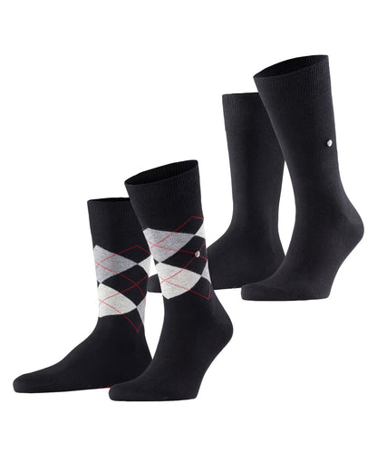 Burlington Everyday Argyle Mix 2-Pack Herren