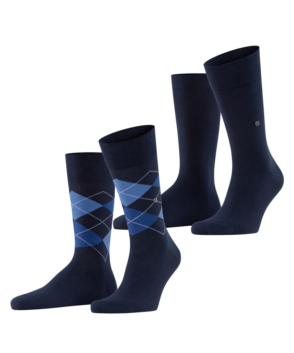 Burlington Everyday Argyle Mix 2-Pack Herren