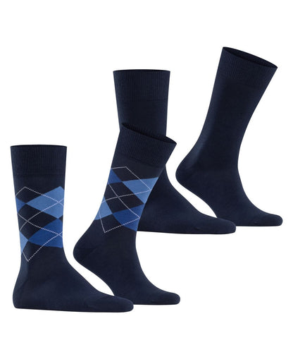 Burlington Everyday Argyle Mix 2-Pack Herren