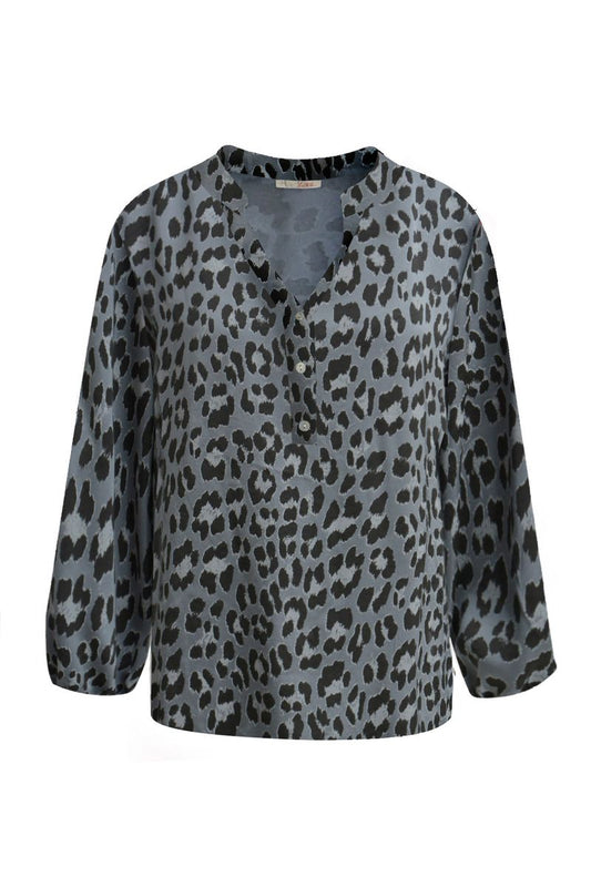 Blouse Roundneck Leo Print