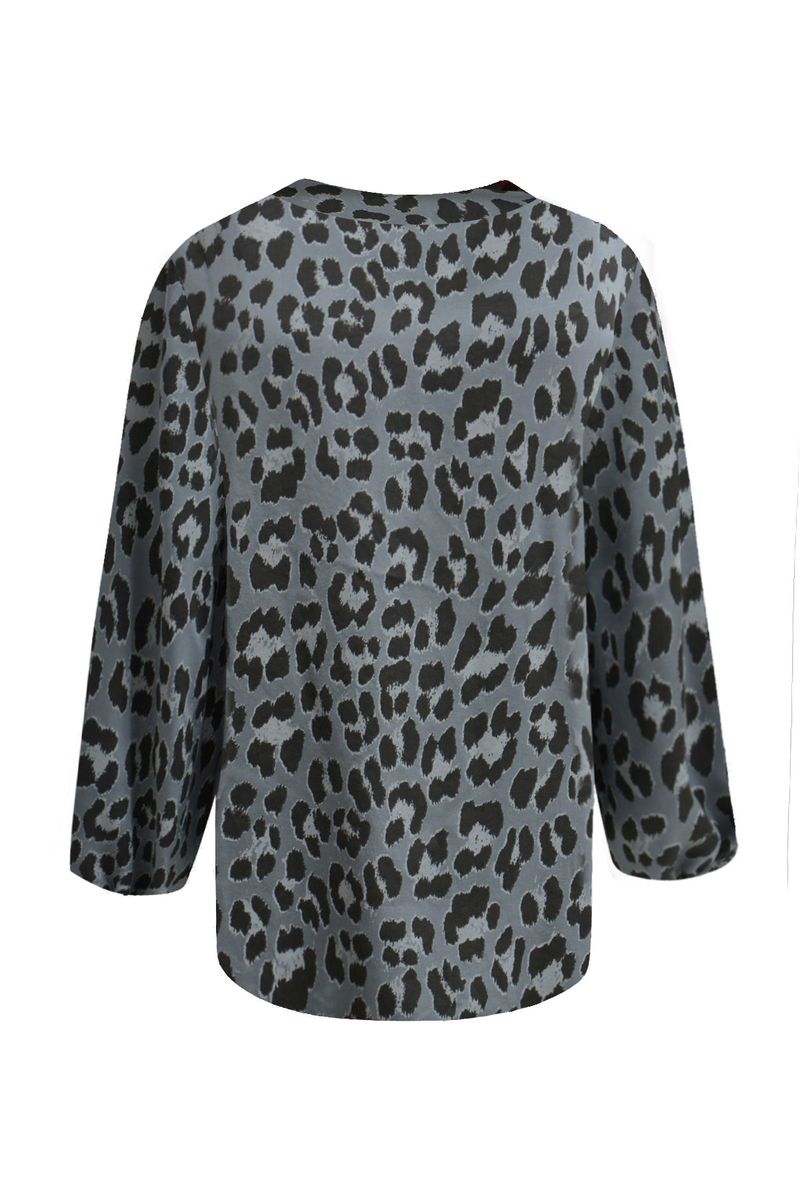 Blouse Roundneck Leo Print