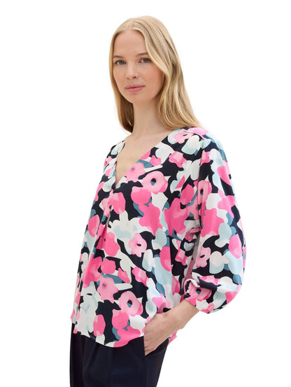 Bluse mit V-Ausschnitt