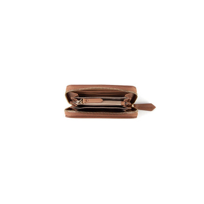 ZIP AROUND WALLET ZERO RE - cuoio/