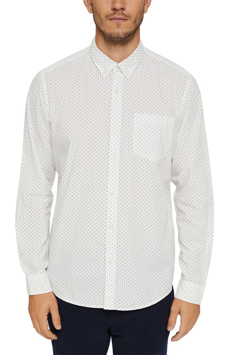 Button-Down-Hemd mit Print, 100% Bio-Baumwolle