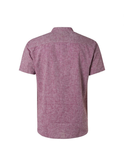 Shirt Short Sleeve Granddad 2 Coloured With Linen