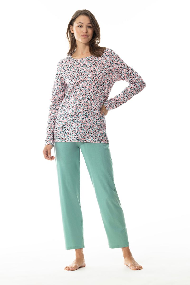 pyjama 7/8 length, long sleeve