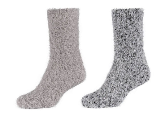 Women cosy feather popcorn Socks 2p