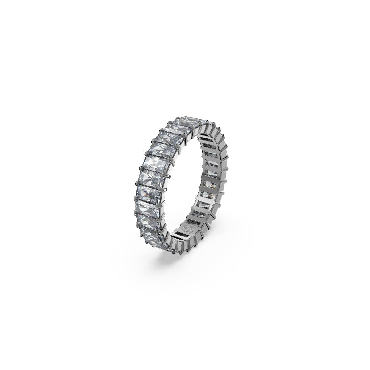 Matrix Ring, Baguette-Schliff, Grau, Rutheniert