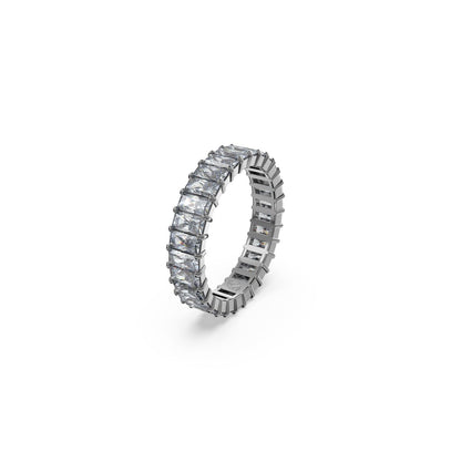 Matrix Ring, Baguette-Schliff, Grau, Rutheniert