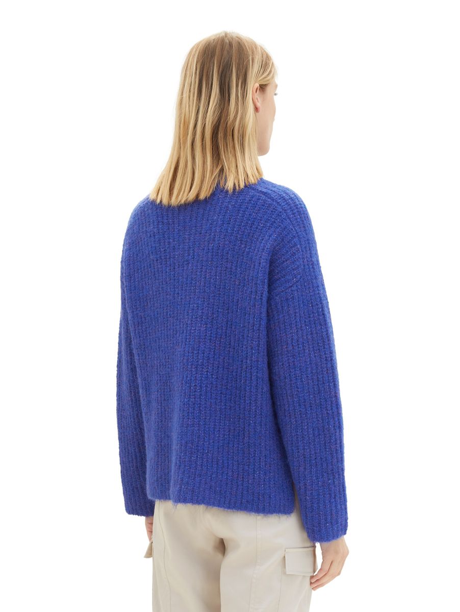 Strickpullover mit recyceltem Polyester