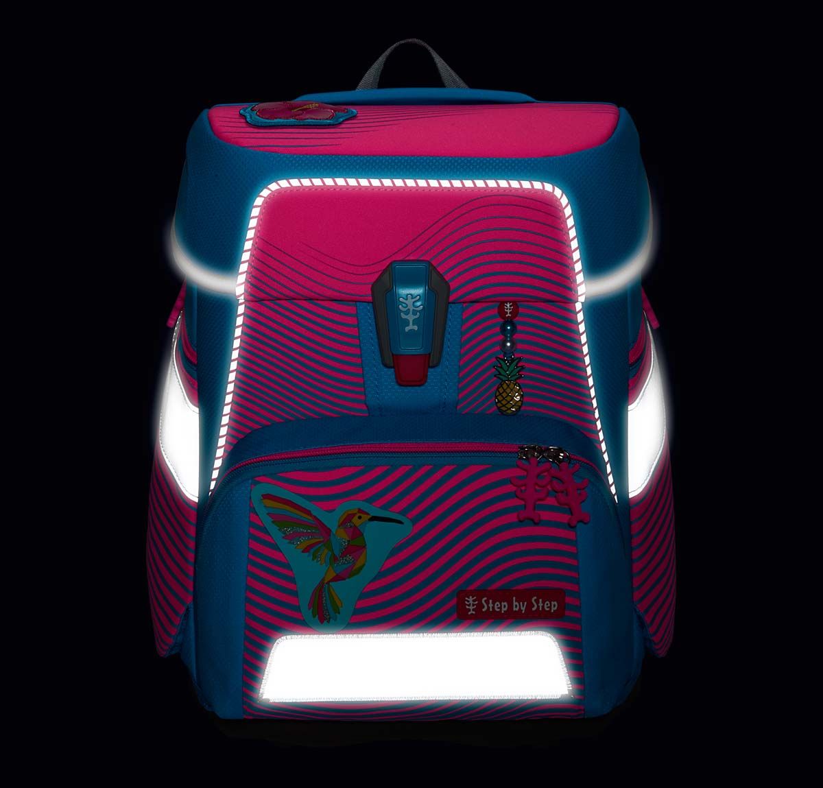 SPACE NEON Schulranzen-Set Kolibri K